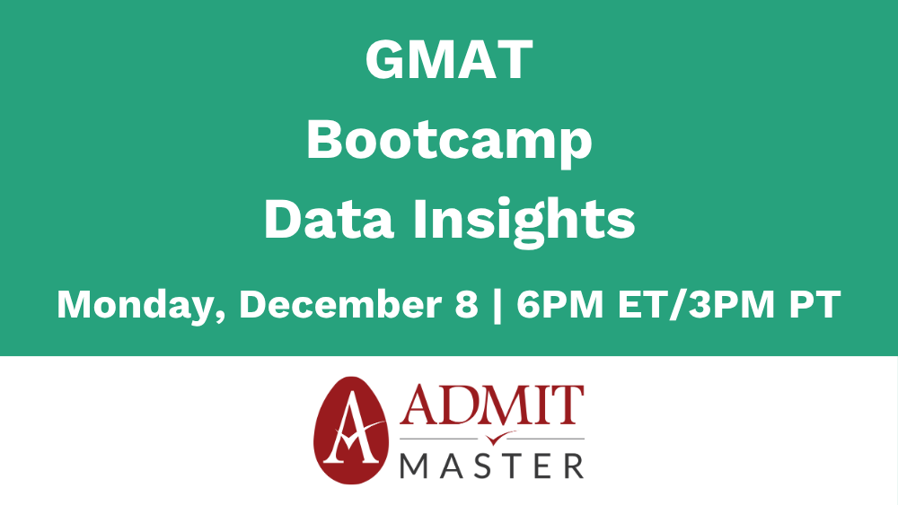 GMAT Bootcamp Data Insights with Admit Master